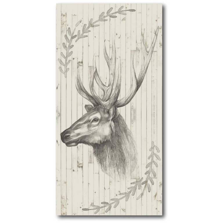 Cabin Christmas I Gallery-Wrapped Canvas Wall Art