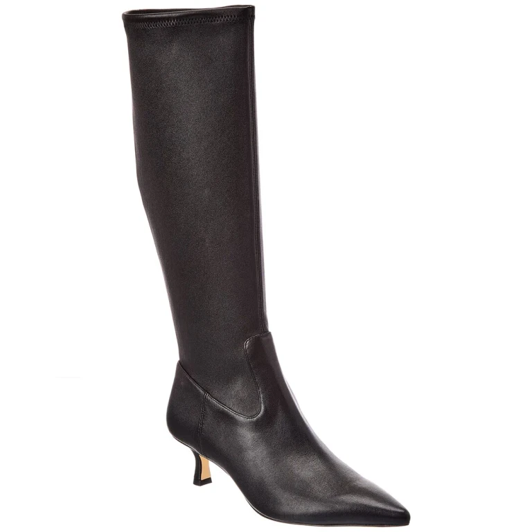 Isla Zip Leather Knee-High Boot