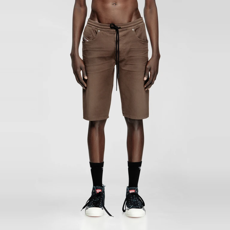 Chino shorts in JoggJeans - Denim short pants - Man - Brown