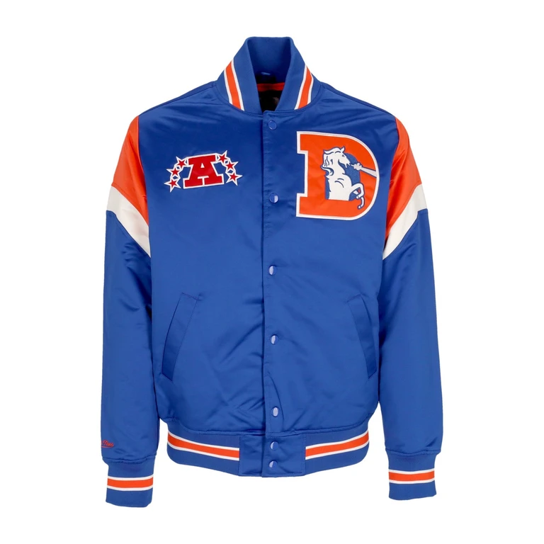 Men's Bomber Jacket Nfl Heavyweight Satin Jacket Denbro Original Team Colors