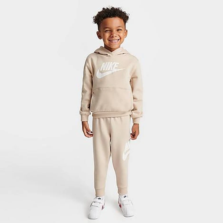 Kinder Toddler Club Fleece Hoodie und Jogger Pants Set in Sanddrift