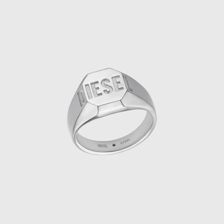 Stainless steel signet ring - Rings - Unisex - Silver