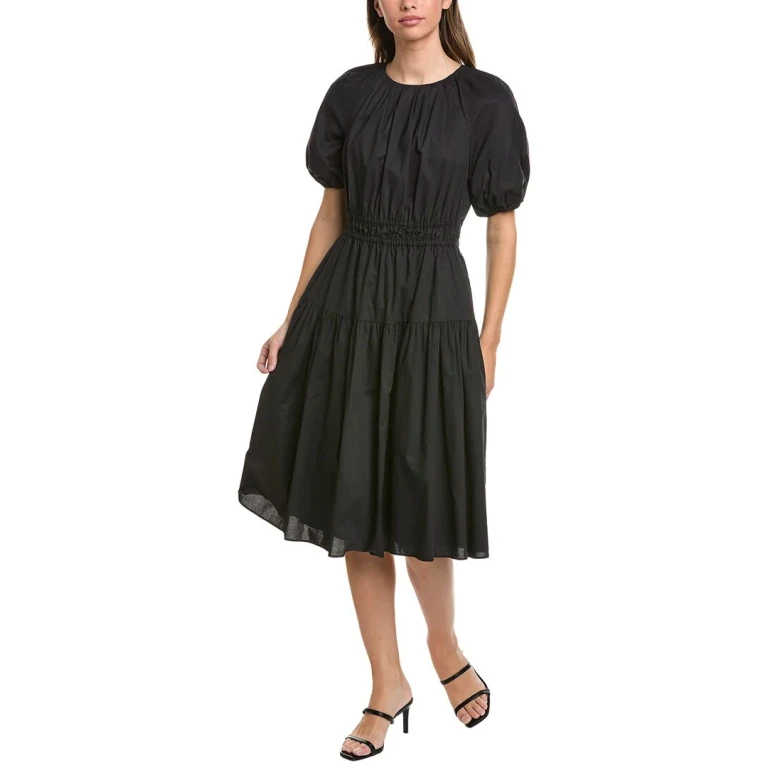 Poplin Smocked Dress