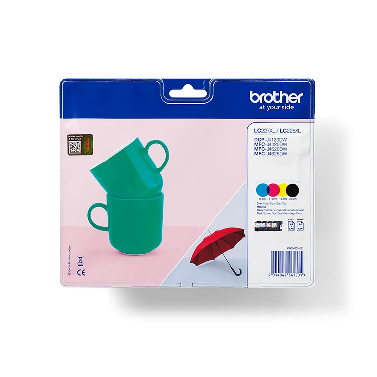 LC-227XLVALBP ink cartridge 4 pc(s) Original Black, Cyan, Magenta, Yellow