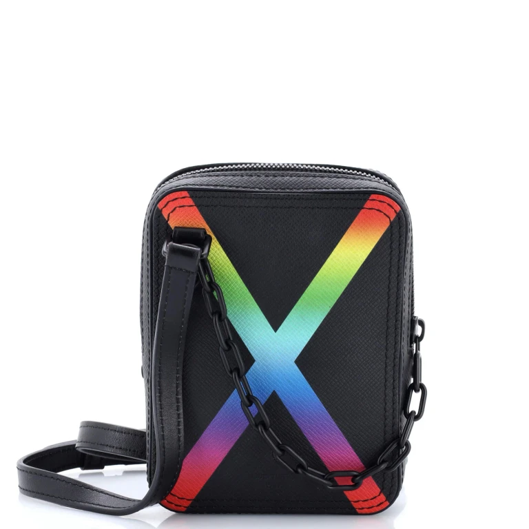 Danube Messenger Bag Rainbow Taiga Leather