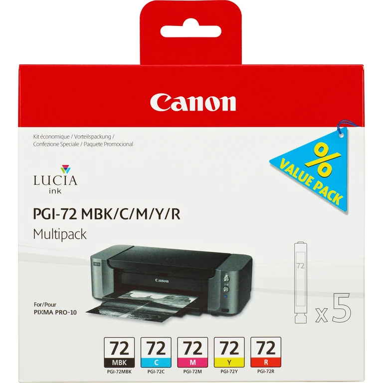 6402B009/PGI-72 Ink cartridge multi pack MBK.C.M.Y. R 5x14ml Pac