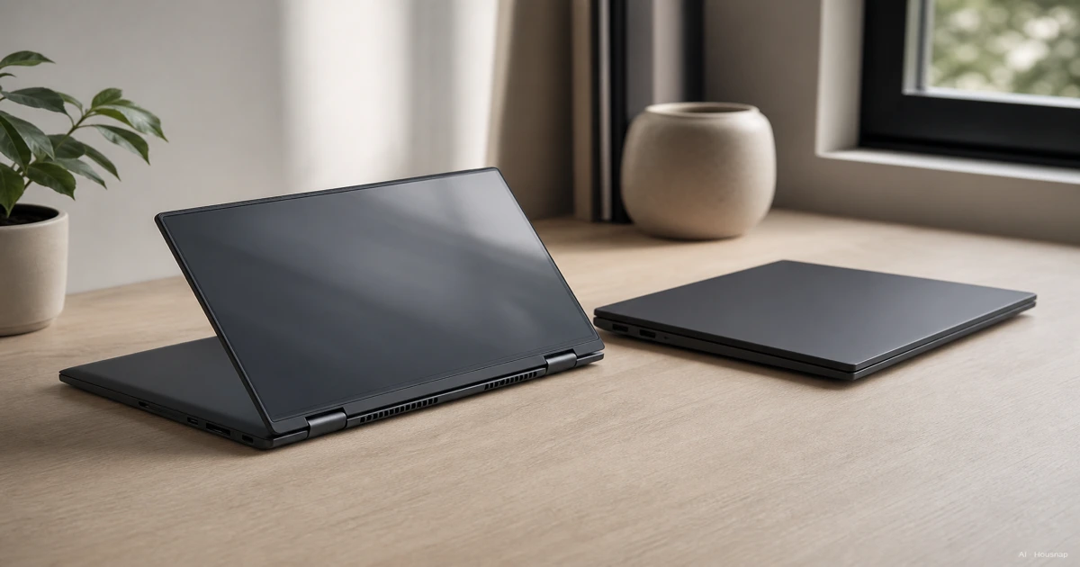 2-in-1 Laptop or Traditional Laptop, What Your First Computer Should Be — Illustrazione IA