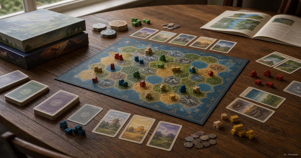Your Family's First Board Game, Why Weight and Play Time Matter More Than Theme — AI-illustratie