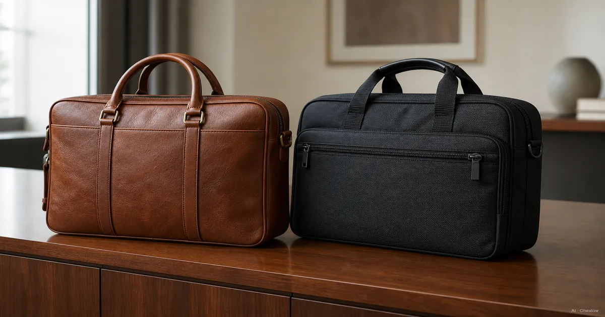 Leather or Nylon, Which Briefcase to Buy First