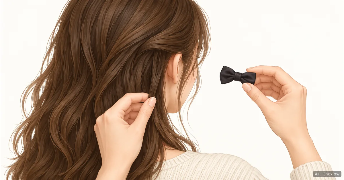 Choose a Decorative Hair Clip for the Section You Want to Hold