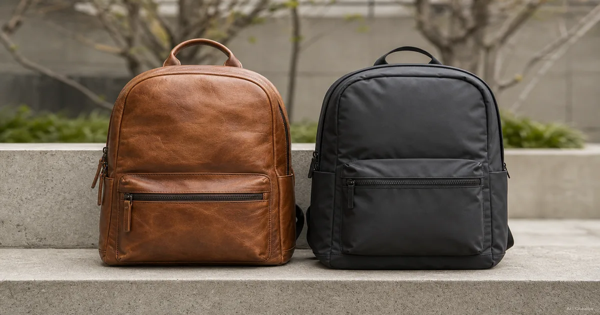 Leather or Nylon, Which Everyday Backpack to Buy First
