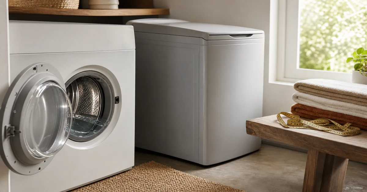 Front-Load vs Top-Load Washer, Which to Buy First — KI-Illustration
