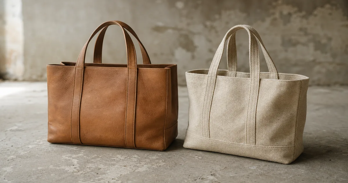 Leather or Canvas, Which Tote to Buy First for Work