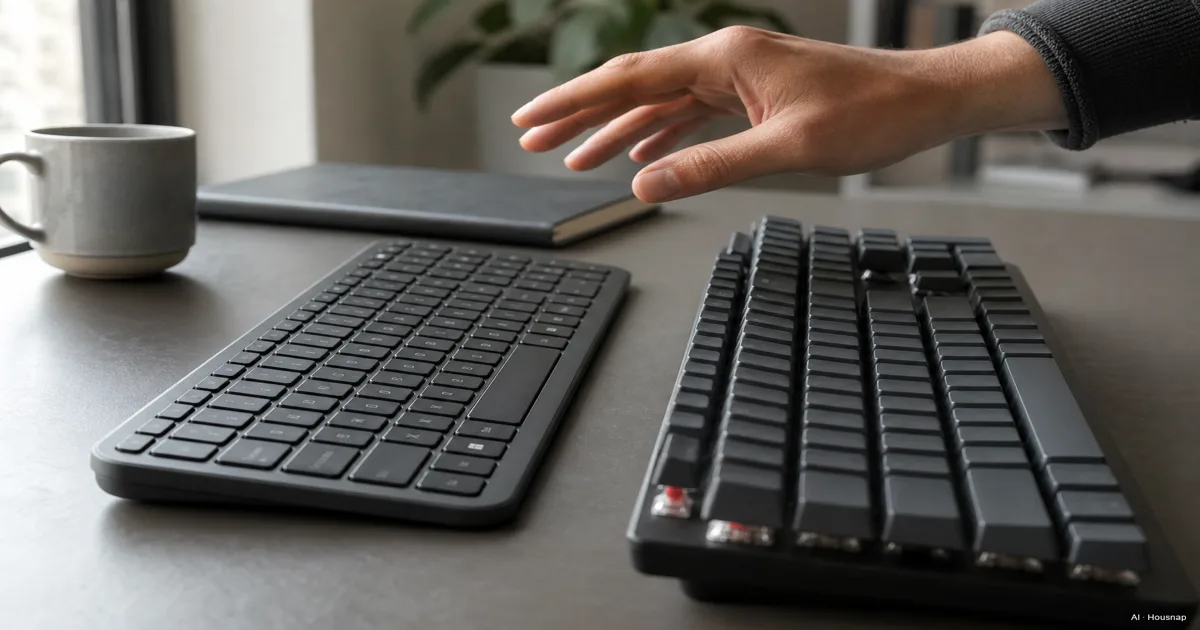 Mechanical vs Membrane Keyboard, What a First-Time Buyer Should Know — AI illustration