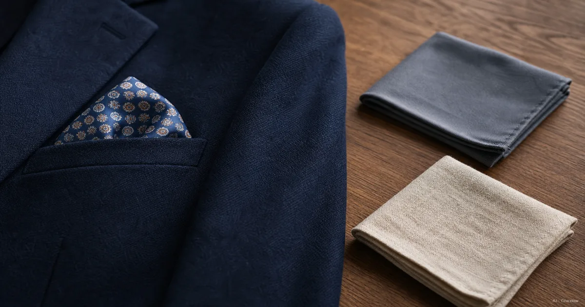 Buying Your First Pocket Square, Which Fabric and Fold to Start With