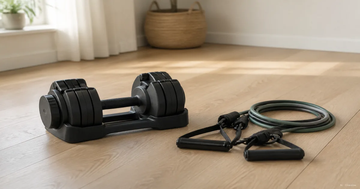 Resistance Bands or Dumbbells, Which Should Your First Home Set Be