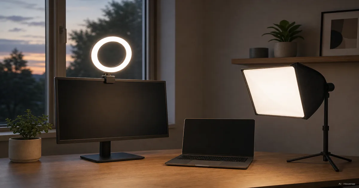 Ring Light or Softbox, Which Video Light Should You Buy First — AI illustration