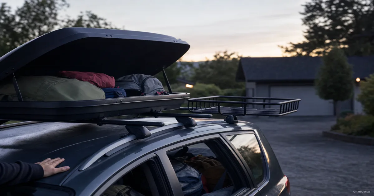 Roof Rack or Cargo Box, Which Rooftop Carrier Should You Buy First — AI illustration