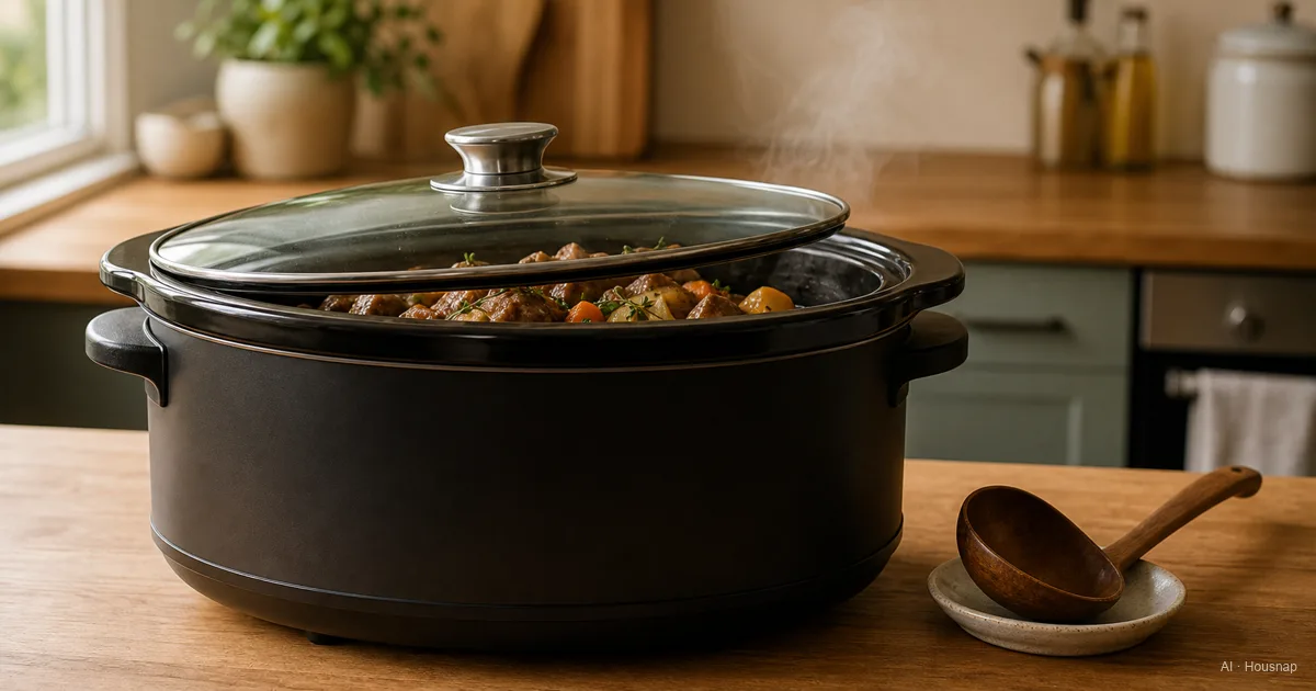 Slow Cooker First Buy: Size, Shape, and What the Machine Actually Does Well — AI illustration