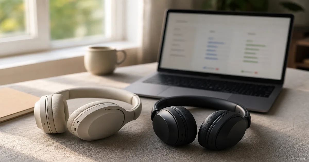 Sony WH-1000XM6 vs Bose QuietComfort Ultra, Which Noise-Cancelling Headphones to Buy First — AI illustration