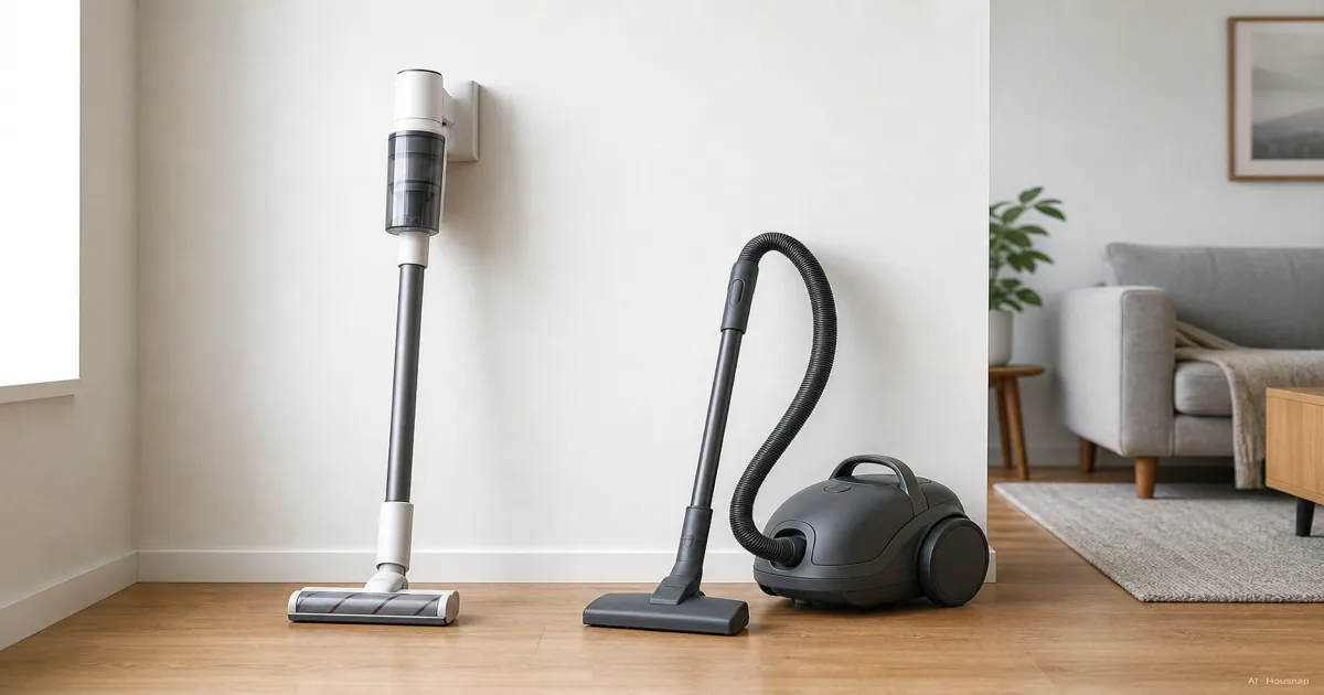 Stick vs Canister Vacuum, Which One Should Be Your First Buy — AI illustration