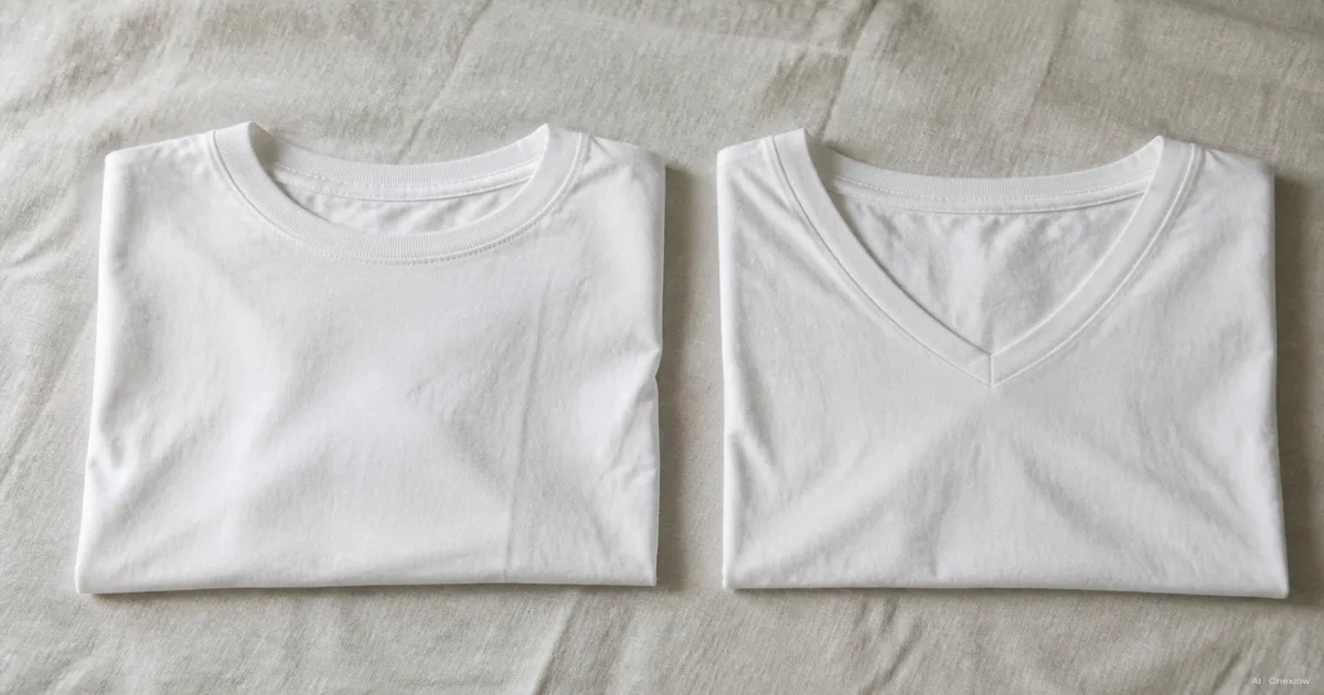 Crew Neck vs V-Neck T-Shirt, Which One to Buy First