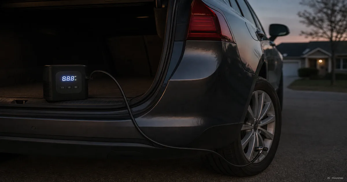 Your First Tire Inflator, What PSI and CFM Actually Tell You Before You Buy — AI illustration