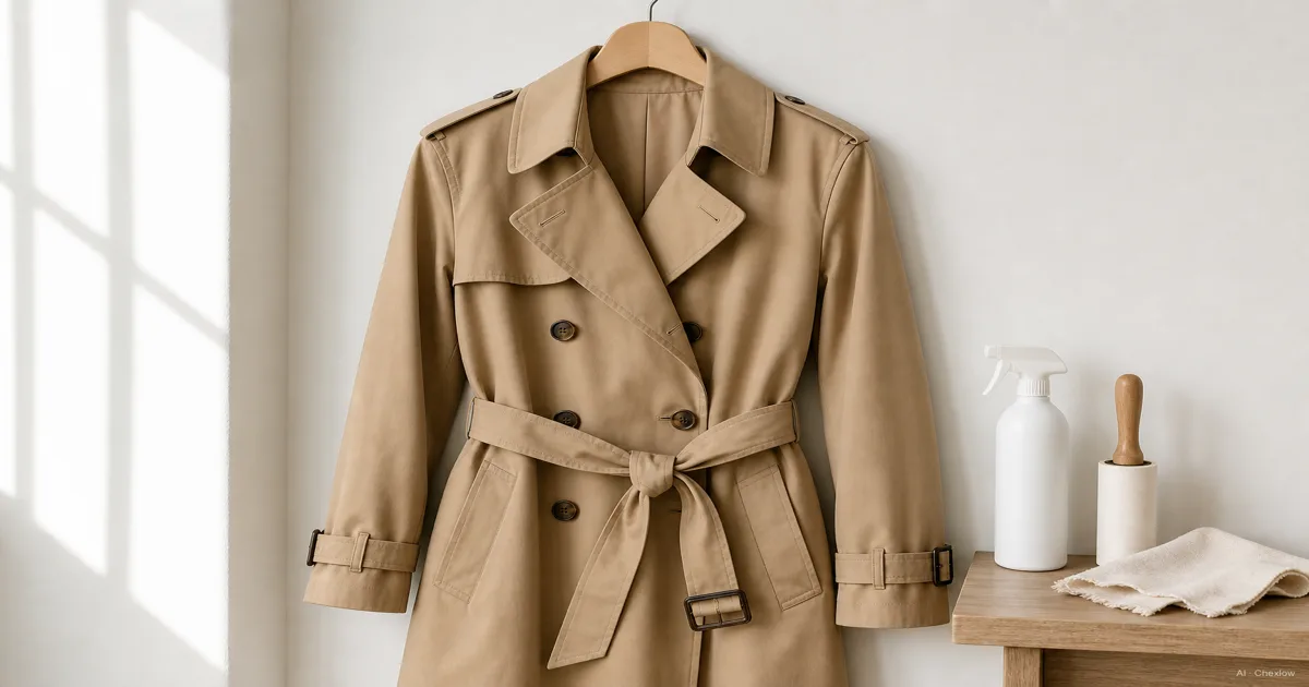 Trench Coat Care, Waterproofing, and Storage Guide