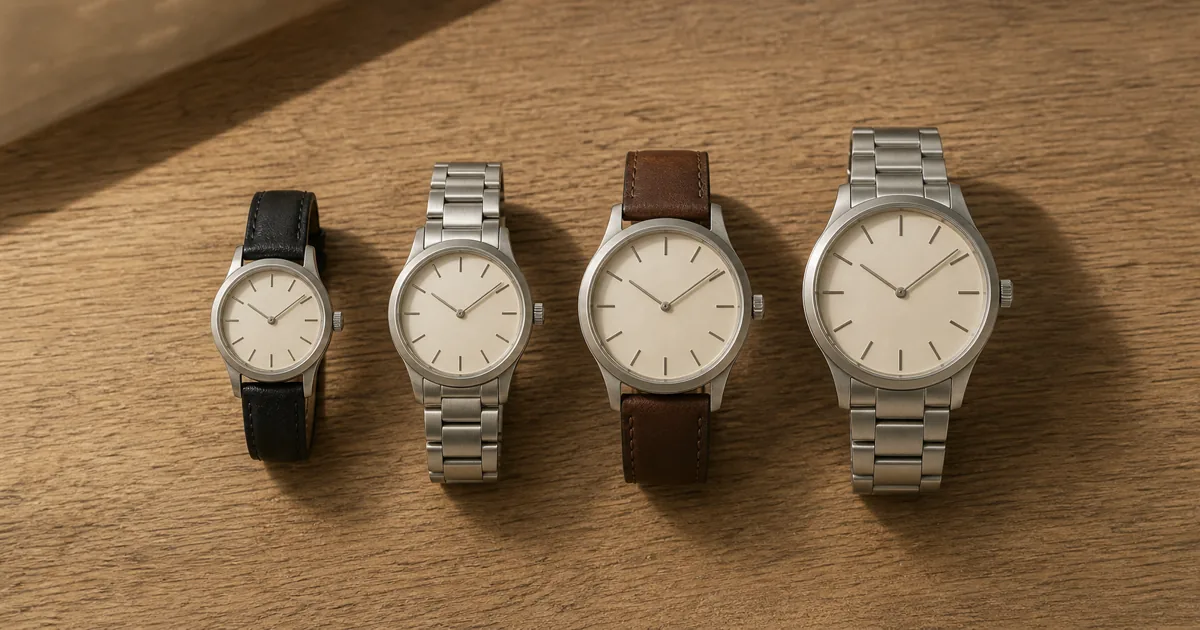 시계 케이스 사이즈 36, 38, 40, 42mm, 손목에 맞는 한 점을 고르는 법